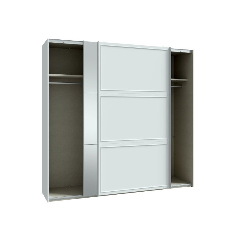 Szafa przesuwna z lustrem 220 cm Penkridge PQRS92312 secret grey