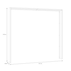Listwa okalająca do szafy 220 cm Waikato LUXZ02 dąb mauvella