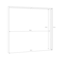 Listwa okalająca do szafy 220 cm Waikato LUXZ02 dąb mauvella