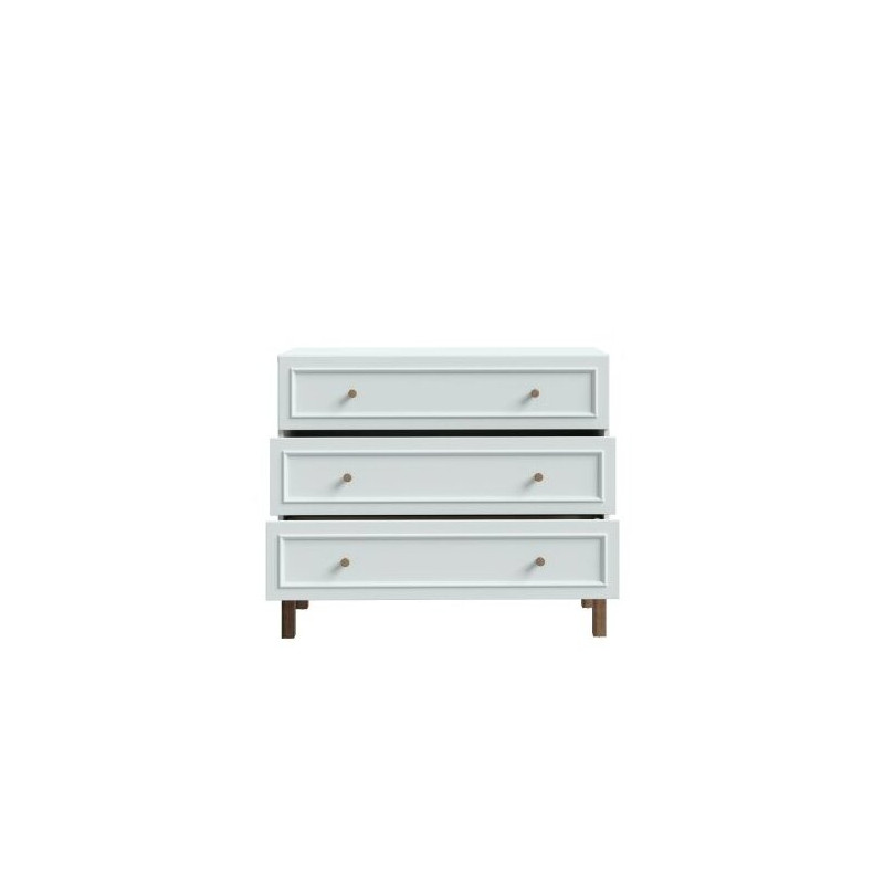 Komoda z szufladami Penkridge PQRK212 secret grey/dąb szlachetny