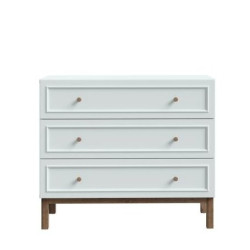 Komoda z szufladami Penkridge PQRK212 secret grey/dąb szlachetny