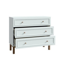 Komoda z szufladami Penkridge PQRK212 secret grey/dąb szlachetny