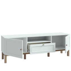 Szafka RTV 160 cm Penkridge PKDT131 secret grey/dąb szlachetny