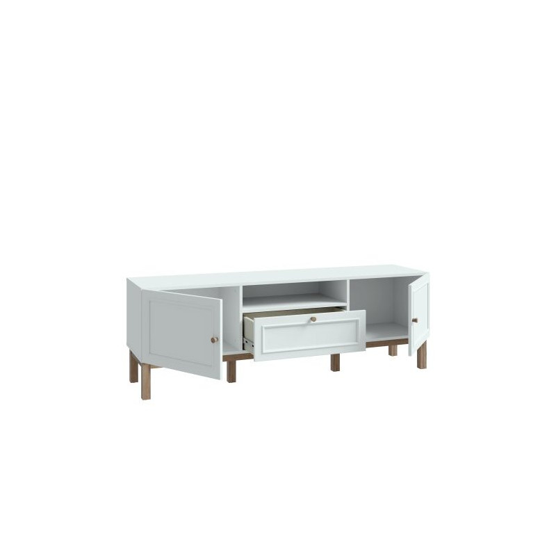 Szafka RTV 160 cm Penkridge PKDT131 secret grey/dąb szlachetny