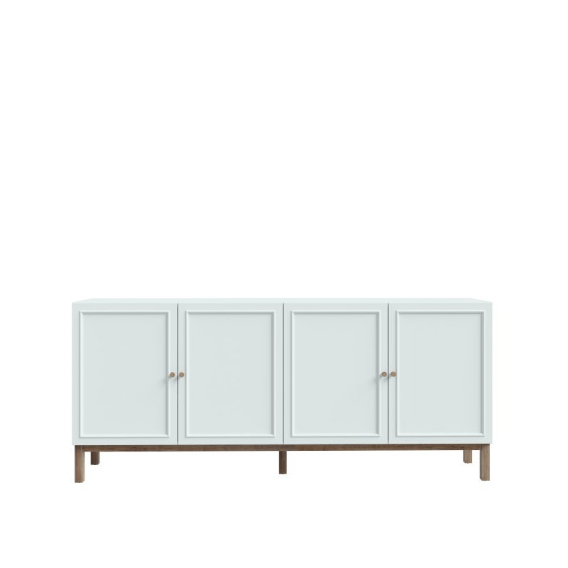 Szeroka komoda Penkridge PKDK241 secret grey/dąb szlachetny