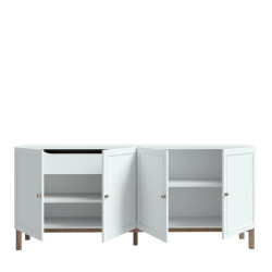 Szeroka komoda Penkridge PKDK241 secret grey/dąb szlachetny