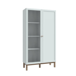 Witryna 100 cm Penkridge PKDV722 secret grey/dąb szlachetny