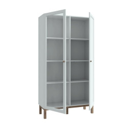 Witryna 100 cm Penkridge PKDV722 secret grey/dąb szlachetny