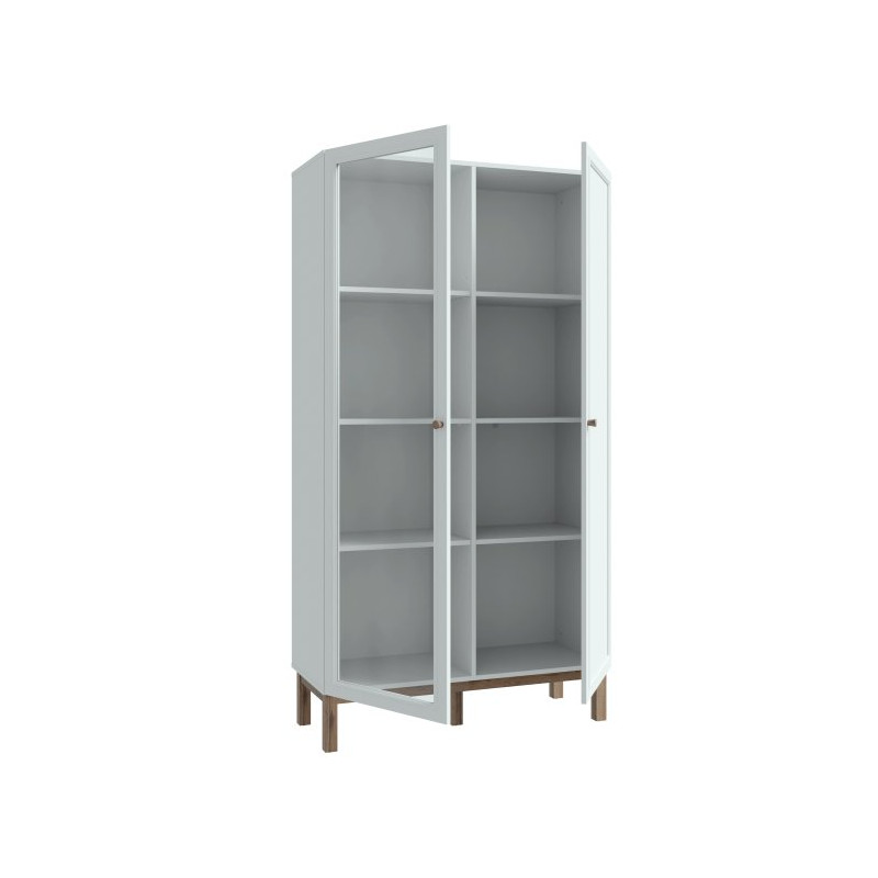 Witryna 100 cm Penkridge PKDV722 secret grey/dąb szlachetny