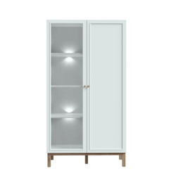 Witryna 100 cm Penkridge PKDV722 secret grey/dąb szlachetny