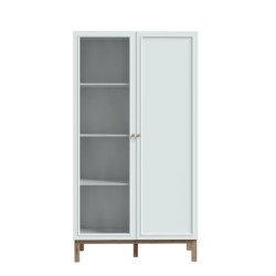 Witryna 100 cm Penkridge PKDV722 secret grey/dąb szlachetny