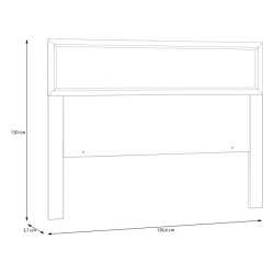 Zagłówek do łóżka Penkridge PQRL09 secret grey