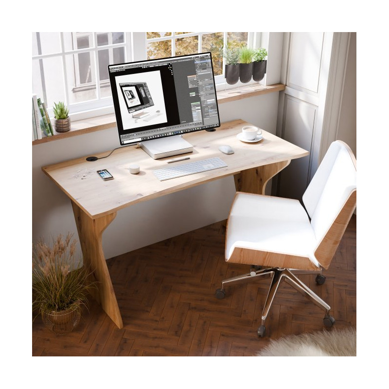 Biurko 140x75 Utapau UTPB202 dąb artisan