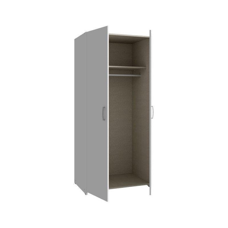 Szafa otwierana 80 cm Meble Forte JOES723 biały