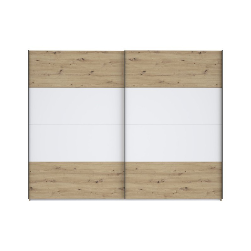 Szafa przesuwna 270 cm Cismon NERS12411 dąb artisan/biały