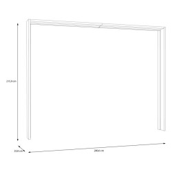 Listwa okalająca do szafy 270 cm Cismon LUXZ01 dąb artisan
