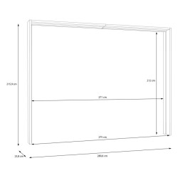 Listwa okalająca do szafy 270 cm Cismon LUXZ01 dąb artisan