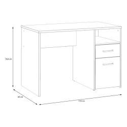 Biurko 110x60 cm Culgoa CUGB111 dąb artisan