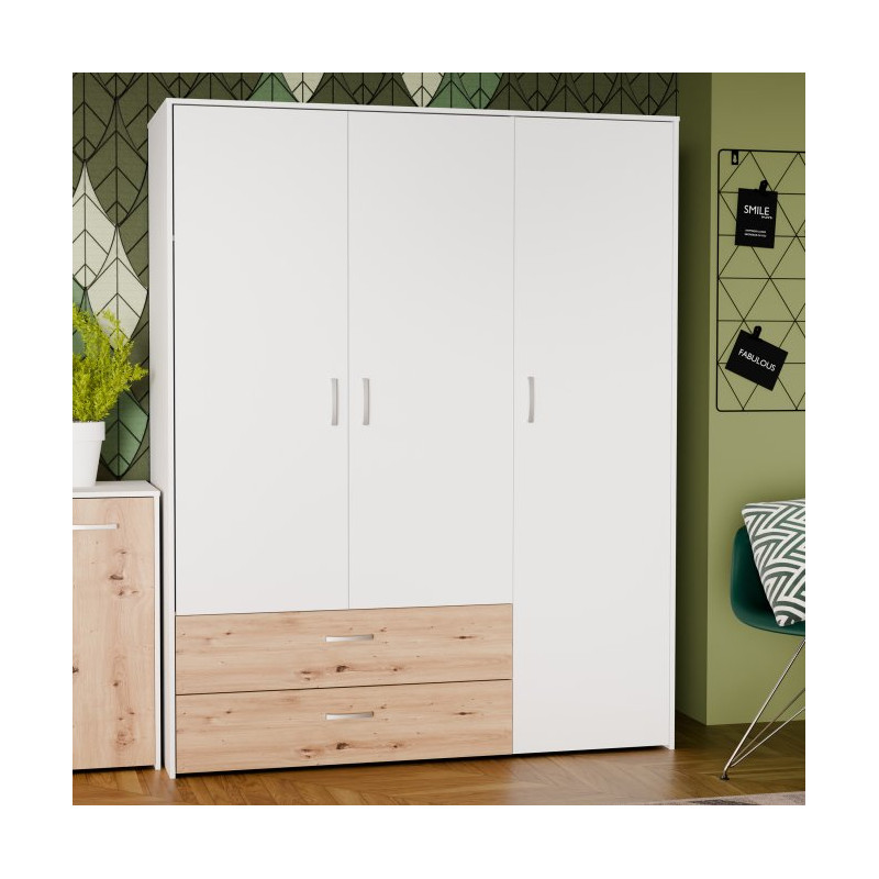 Szafa otwierana 150 cm Culgoa CUGS831 biały/dąb artisan