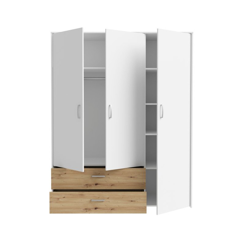 Szafa otwierana 150 cm Culgoa CUGS831 biały/dąb artisan