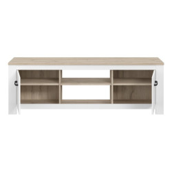 Szafka RTV 160 cm Elara ERXT131 biały/dąb bianco