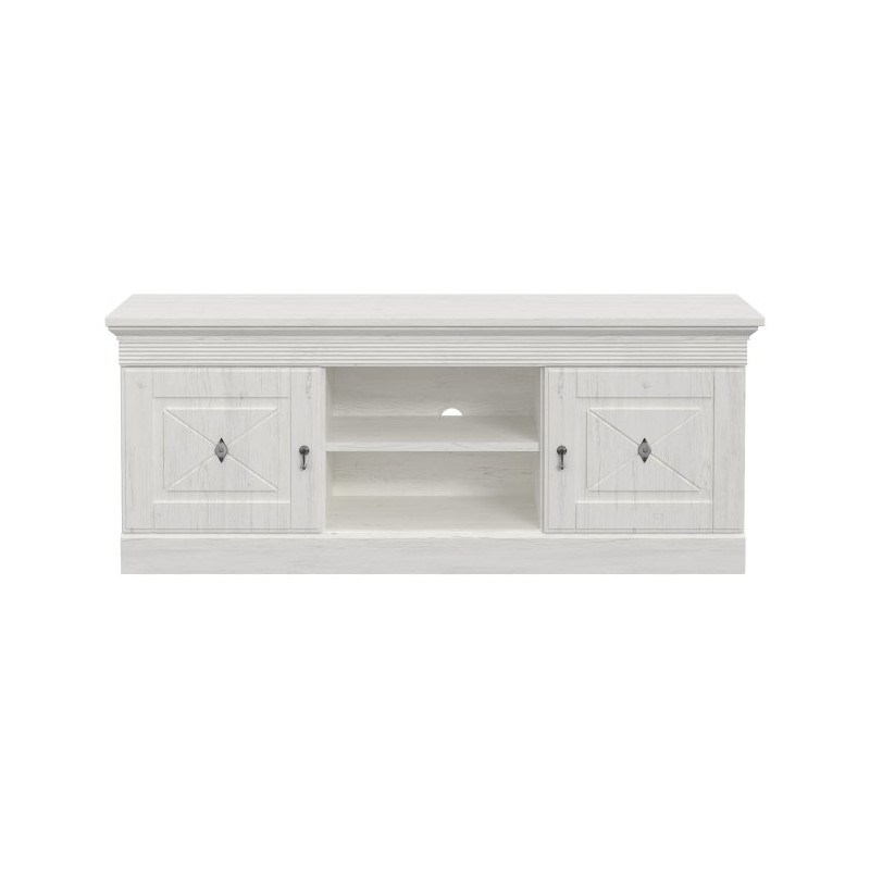 Szafka RTV 160 cm Encanto ENCT233 sosna biała