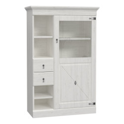 Witryna z szufladami 100 cm Encanto ERXV711L biały/dąb bianco