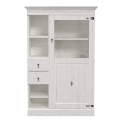 Witryna z szufladami 100 cm Encanto ERXV711L biały/dąb bianco