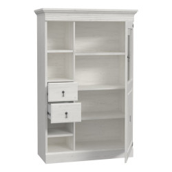 Witryna z szufladami 100 cm Encanto ERXV711L biały/dąb bianco