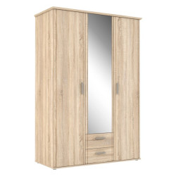 Szafa z lustrem 140 cm Gloria GLRS83S dąb sonoma