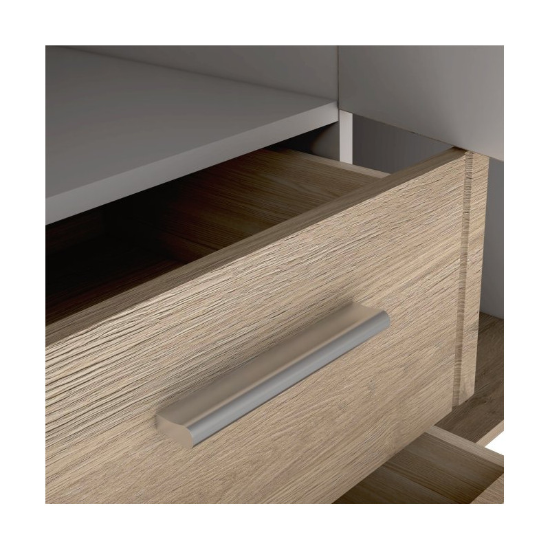 Szafa z lustrem 140 cm Gloria GLRS83S dąb sonoma