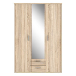 Szafa z lustrem 140 cm Gloria GLRS83S dąb sonoma
