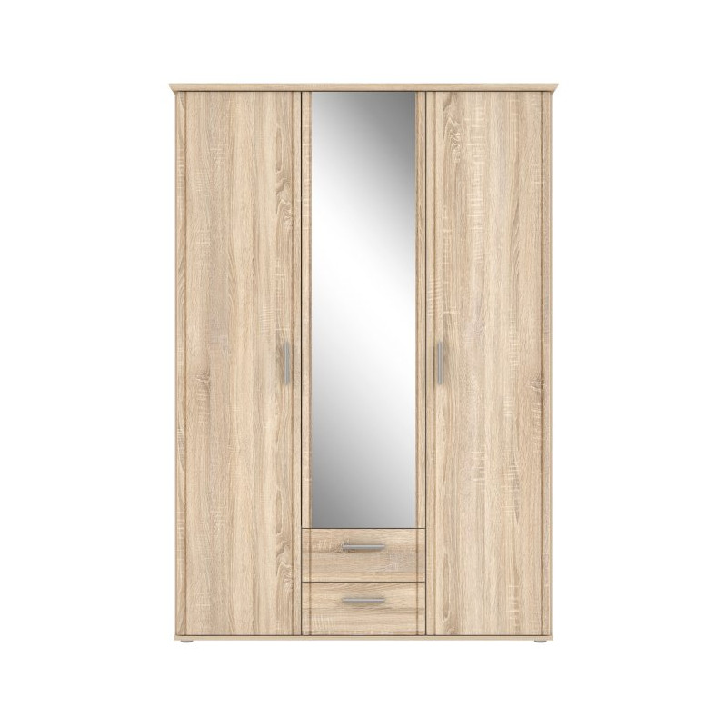 Szafa z lustrem 140 cm Gloria GLRS83S dąb sonoma