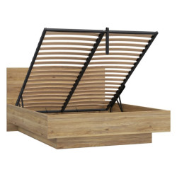 Łóżko z pojemnikiem 160x200 cm Orkney OKYL1162 dąb mauvella