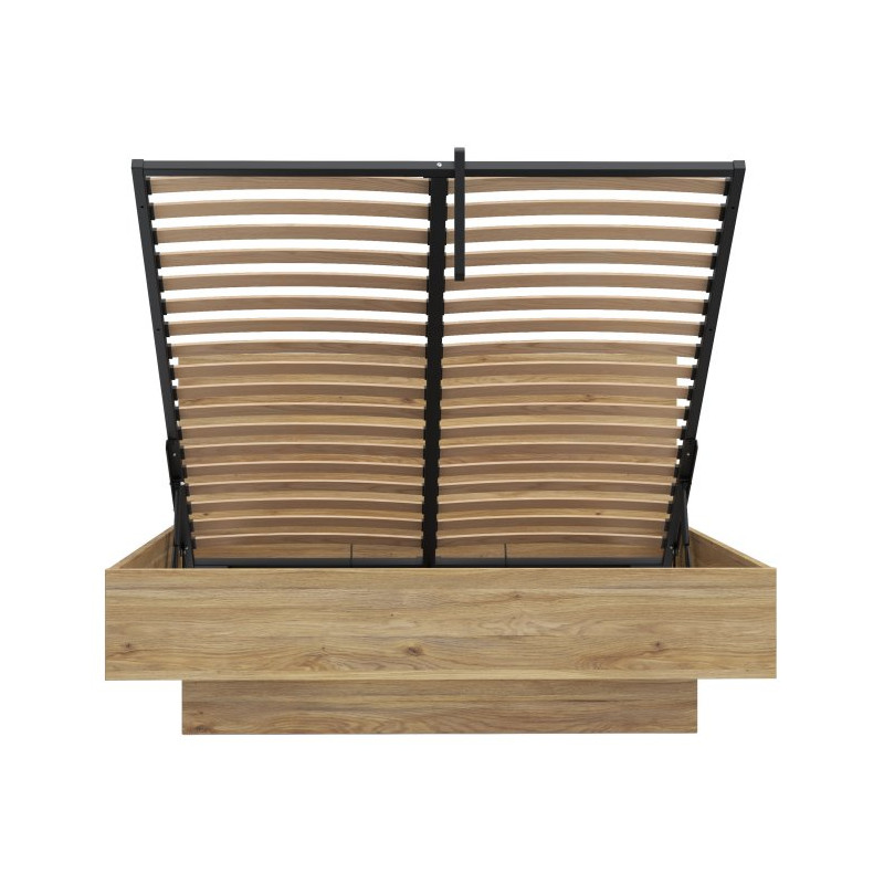 Łóżko z pojemnikiem 160x200 cm Orkney OKYL1162 dąb mauvella