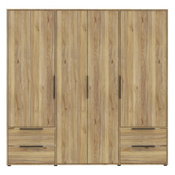 Szafa 210 cm z szufladami Orkney OKYS841dąb mauvella