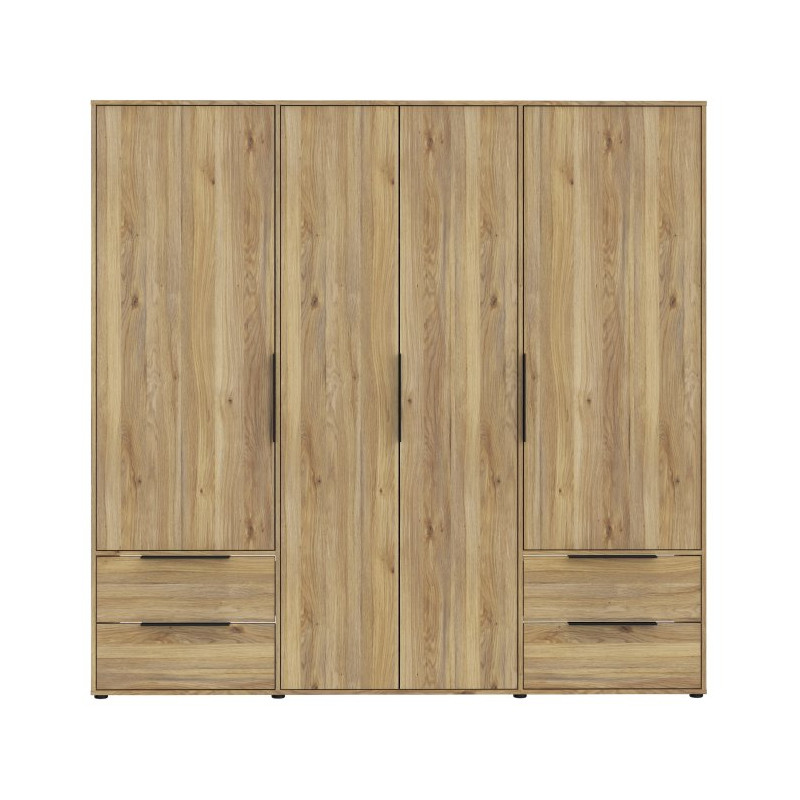 Szafa 210 cm z szufladami Orkney OKYS841dąb mauvella