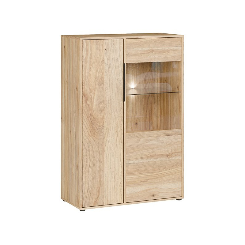 Witryna 90 cm Orkney OKYV321R dąb mauvella