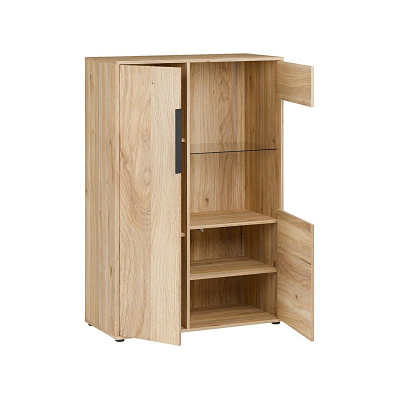 Witryna 90 cm Orkney OKYV321R dąb mauvella