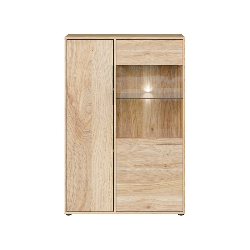 Witryna 90 cm Orkney OKYV321R dąb mauvella