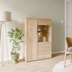 Witryna 90 cm Orkney OKYV321R dąb mauvella