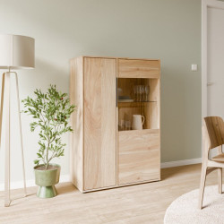 Witryna 90 cm Orkney OKYV321R dąb mauvella