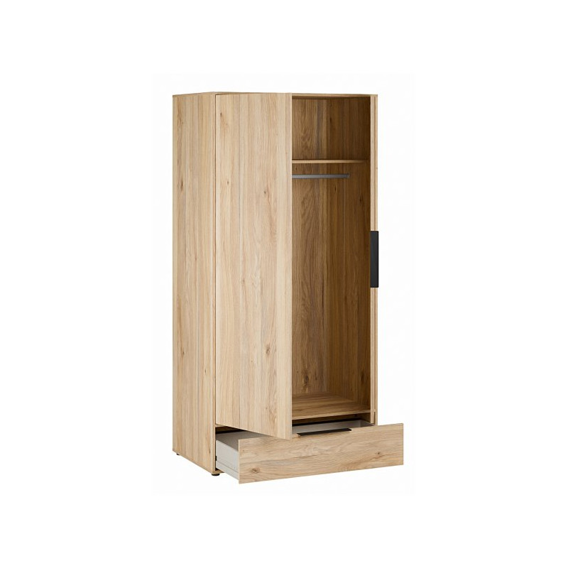 Szafa ubraniowa 100 cm Orkney OKYS821 dąb mauvella