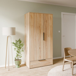 Szafa ubraniowa 100 cm Orkney OKYS821 dąb mauvella