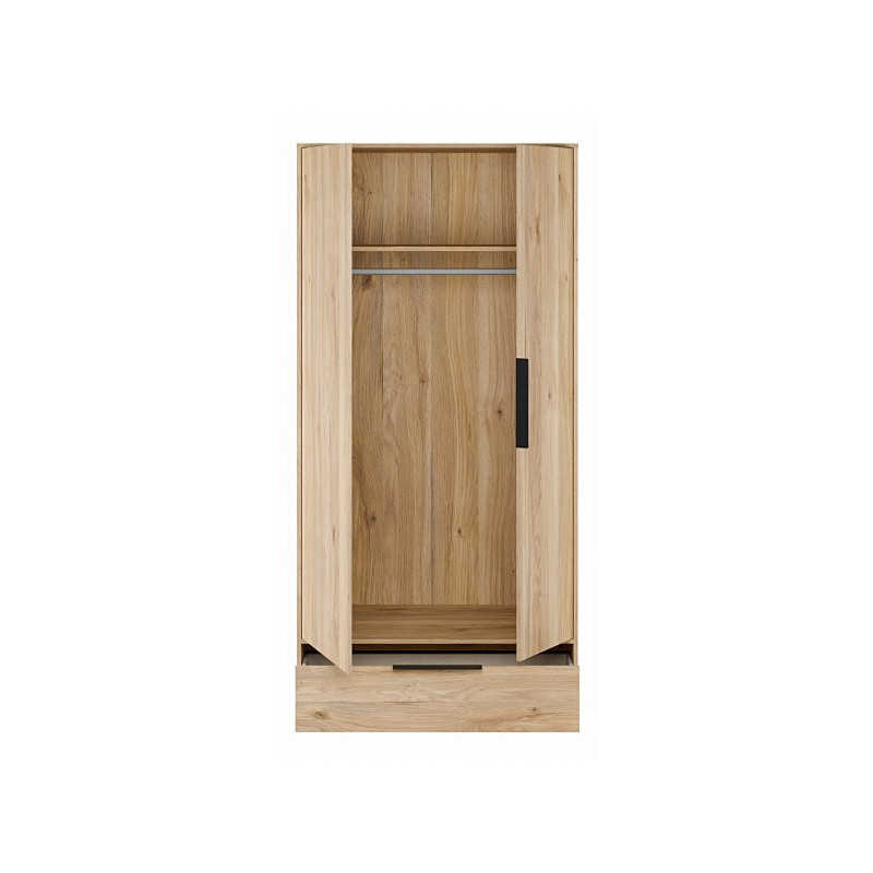 Szafa ubraniowa 100 cm Orkney OKYS821 dąb mauvella