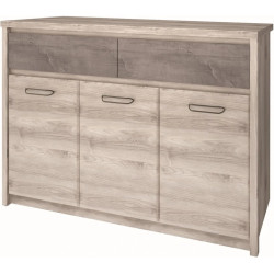 Komoda Jazz 3D2S Kasztan nairobi / Onyx Mebelbos