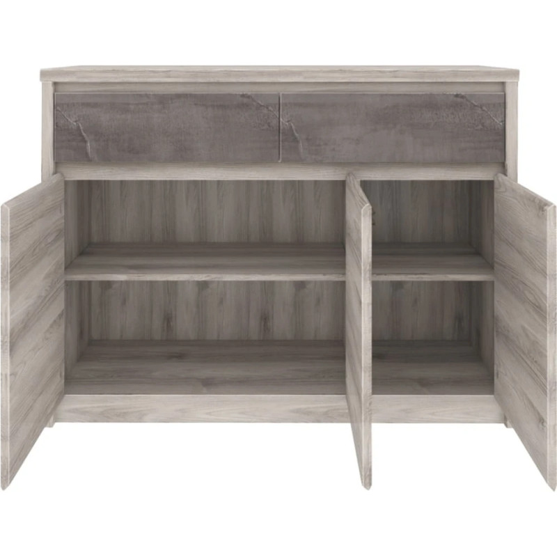 Komoda Jazz 3D2S Kasztan nairobi / Onyx Mebelbos