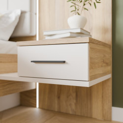 Szafka nocna z szufladą Prawa Bellevue BLQL015RT piaskowy/dąb mauvella