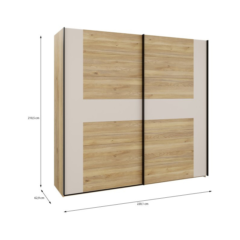 Szafa ubraniowa 220 cm Bellevue BLQS92711 Meble Forte