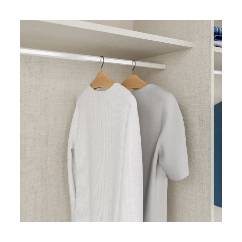 Szafa przesuwna 220 cm Bellevue BLQS92711 piaskowy/dąb mauvella